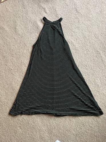 American Eagle Black Striped  Dress