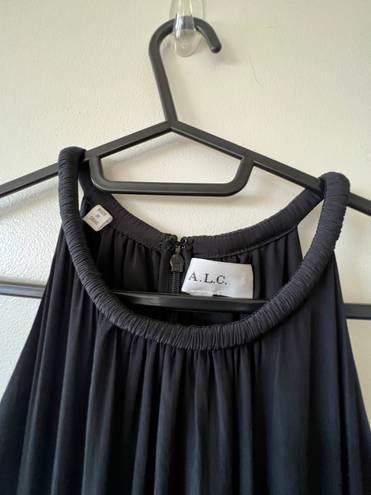 A.L.C. Nwot  Libra Maxi Dress 6 Small Black Halter Cutout A-Line Formal