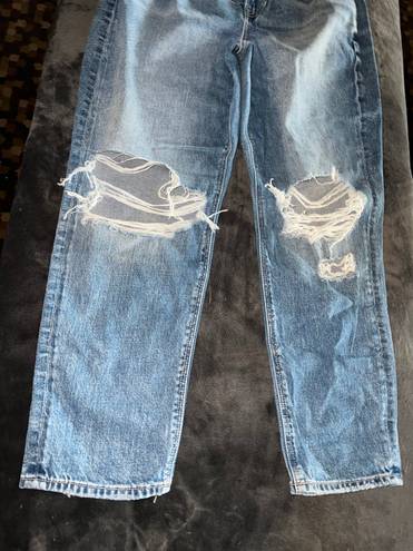 American Eagle Strigid Ripped Mom Jean