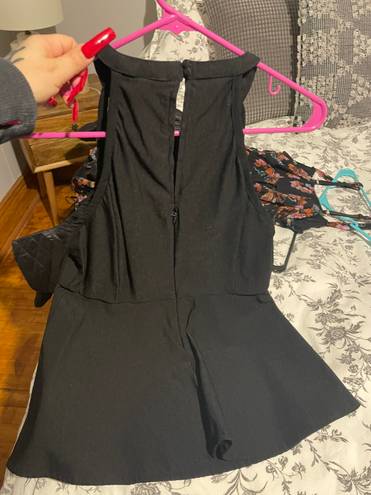 Torrid Sleeveless Dressy Black Peplum Shirt 