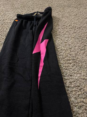 Aviator Nation Pink Bolt Sweats Xs