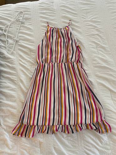 Francesca's NWT Multi-Color Stripe Dress