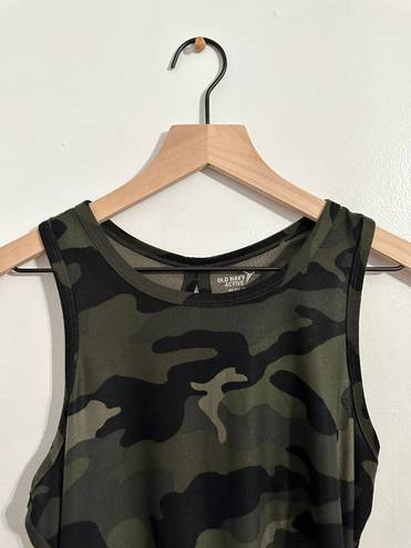 Old Navy Active Camo Tank Tie Back | Breath On | Activewear Top | XS