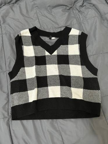 H&M Plaid Sweater Vest