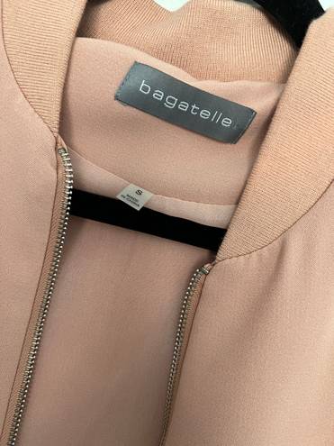 Bagatelle Salmon  Bomber Jacket -size Small