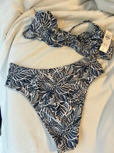 Abercrombie & Fitch Blue And White Bikini