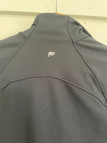 Fabletics Black Full Zip Running Jacket