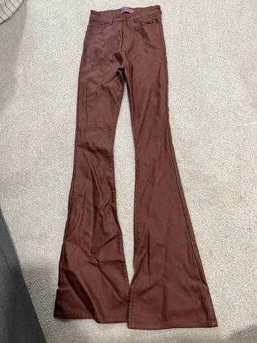 Edikted Flare Leather Pants