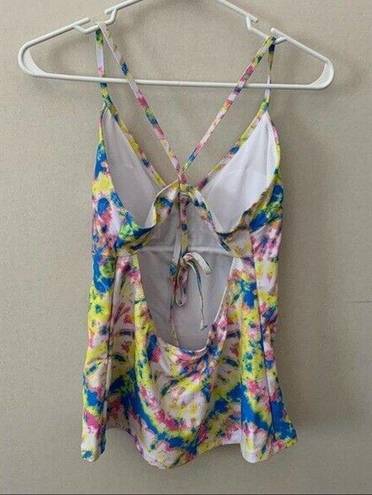 Jessica Simpson NWT  Spritz Tie Dye Tankini Set Womens Size Medium