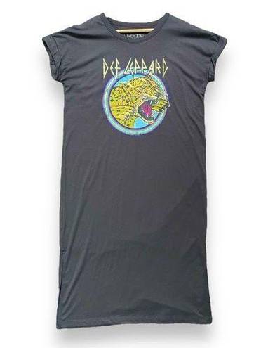 Def Leppard Dreamr Graphic Band Tee Shirt Dress