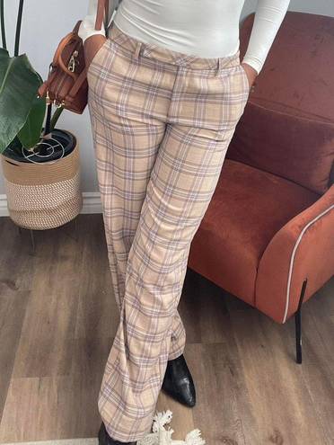 LIONESS  Bond Check Pant Plaid Trousers