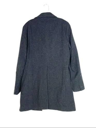 All Saints Charcoal Grey Wool Button Front Pea Coat Size 40 (US M / 8)