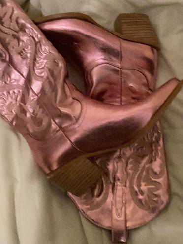 Cowboy / Cowgirl Boots Pink Size 6