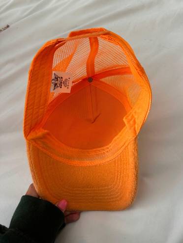 Boys Lie Orange  Trucker Hat