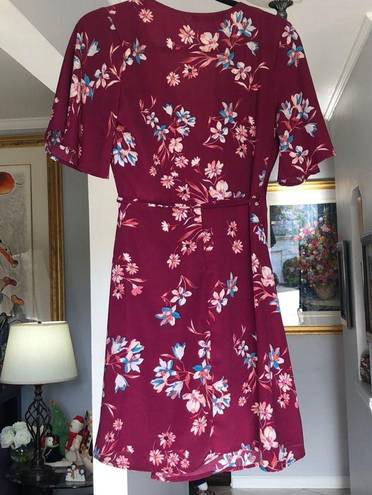 One Clothing One ❤️ Clothing Floral Wrap Dress Sz S