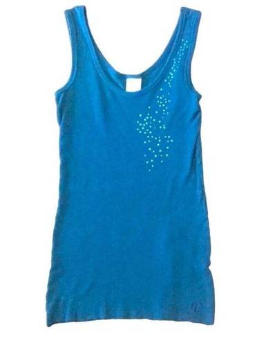 Tommy Hilfiger  Ribbed Rhinestone Tommy Jeans Tank Top Size Medium