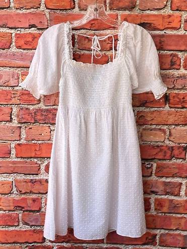 Hill House White  The Athena Nap Dress in Swiss Dot