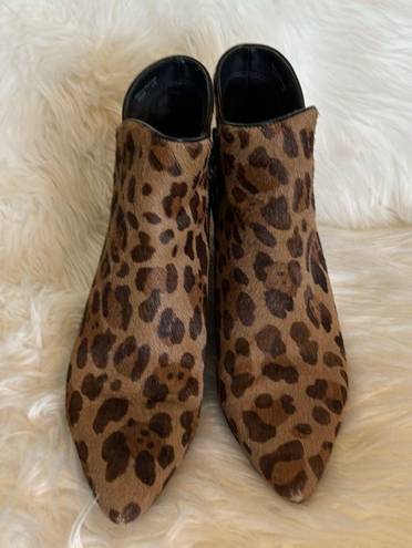 Cole Haan Elyse Bootie Leopard Print Genuine Calf Hair. 9.5