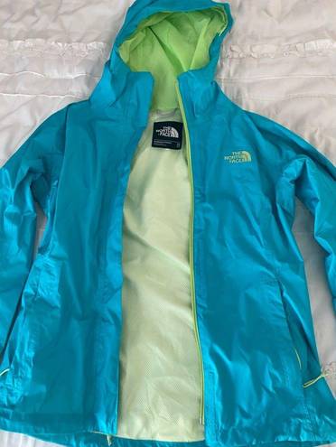 The North Face Women’s Blue Hoodie Rain Jacket