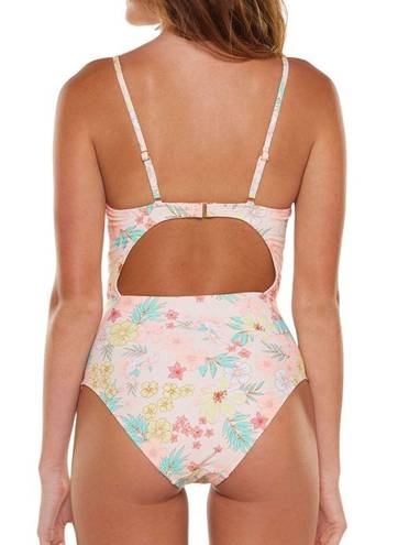 Celebrity Pink  floral cut out swimsuit