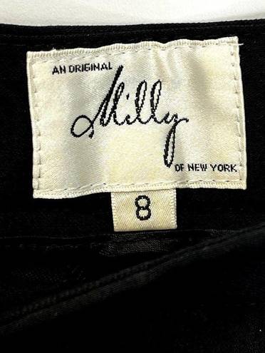 Milly  of New York 100% Wool Black Dress Pants SZ 8