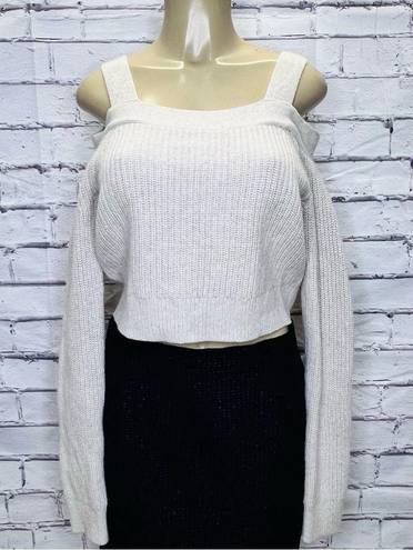 All Saints Dasha Crop Jumper Cold shoulder sweater size Small