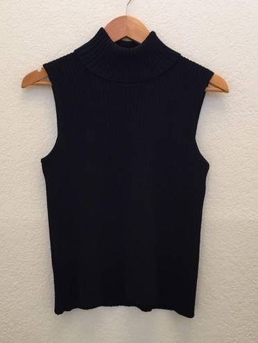 St. John  rib-knit sleeveless turtleneck