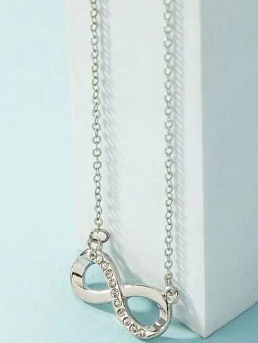 infinity Forever Love Pendant Silver Necklace