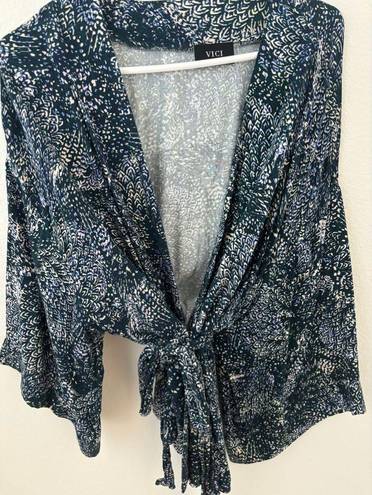 VICI kimono style wrap top blouse