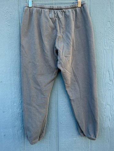 Free City  Logo Cotton Sweatpants Terry Grey Size Xsmall