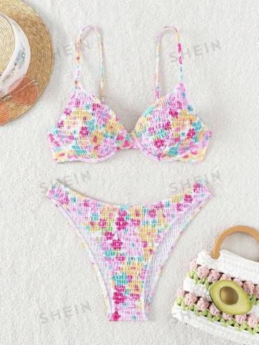 SheIn Floral Print Bikini Set