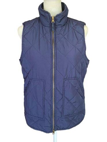 Krass&co G.H.Bass & . dark blue women's XS sleeveless puffer collared zip up vest