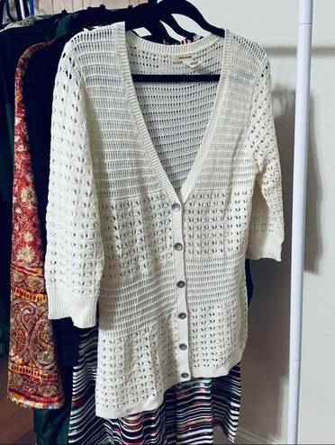 DKNY Knit Cream Cardigan