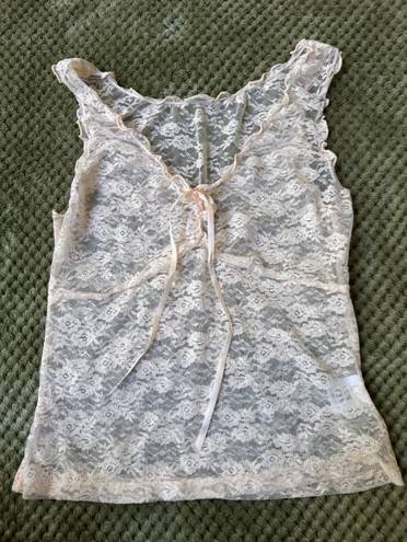 Brandy Melville Pink Laced Singlet