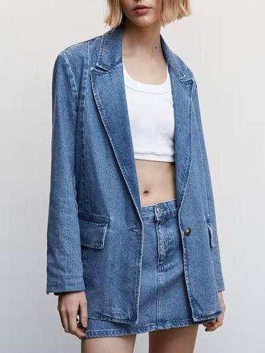 Mango Denim Blazer