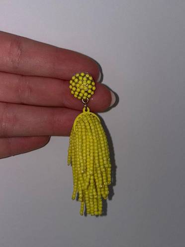 BaubleBar Yellow Tassel Earrings