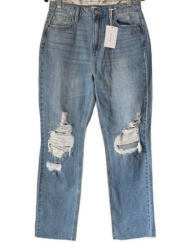 Cello J2  High Rise Straight Distressed Jeans Size 28