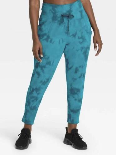 All In Motion  Joggers Tie Dye High Rise Jogger Pants Sweatpants Size XXLarge New
