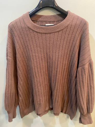 Aerie Brown Pullover Sweater