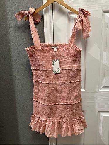 Chelsea and Violet  Pink Blush Smocked Dress Size XL