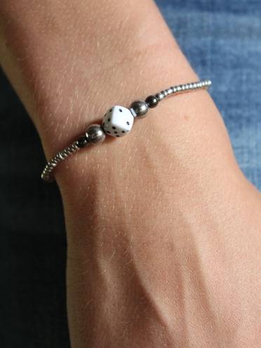 Western Dice Bracelet Silver