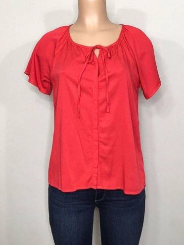 Michael Stars  red peasant top. Runs like a small. New
