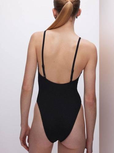 Good American  black always fits one swimsuit one piece size 3/4 L/XL