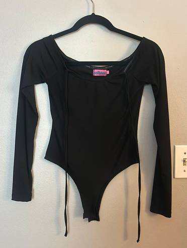 Edikted Black Long Sleeve Bodysuit