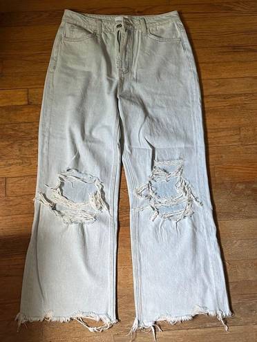 Vervet  light blue distressed cropped flares size 28 NWOT