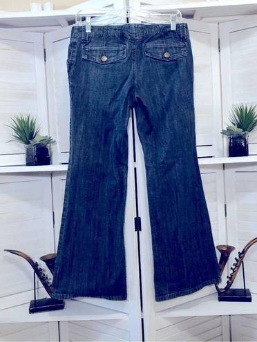 Banana Republic  dark blue low waist bell bottoms denim jeans sz 4 P