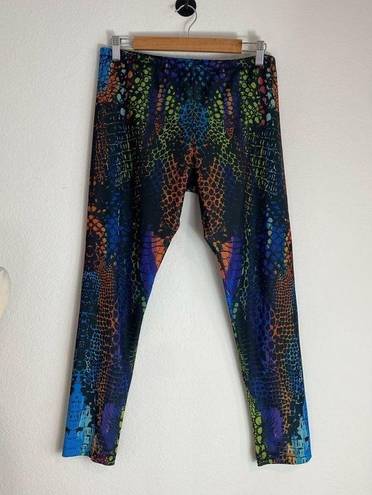 Alexander McQueen  kaleidoscope crocodile leggings