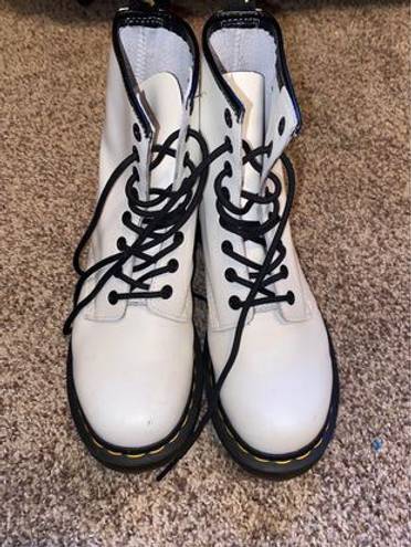 Dr. Martens Doc Martens 1460 Smooth White Boots