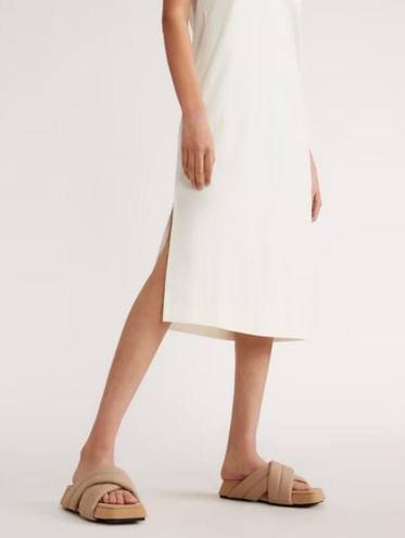 Everlane  The Organic Cotton Weekend Tank Dress Canvas Women white midi size S