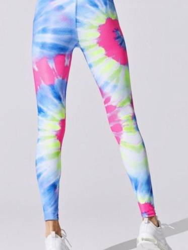 Beach Riot - Ayla Ribbed Blue Tie Dye Leggings